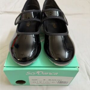 So Danca Black Kids Tap Shoes